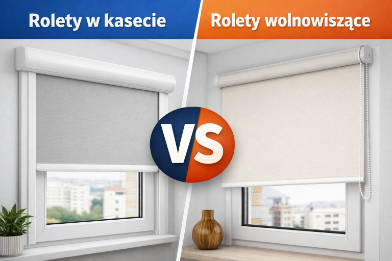 Rolety w kasecie vs Rolety wolnowiszące