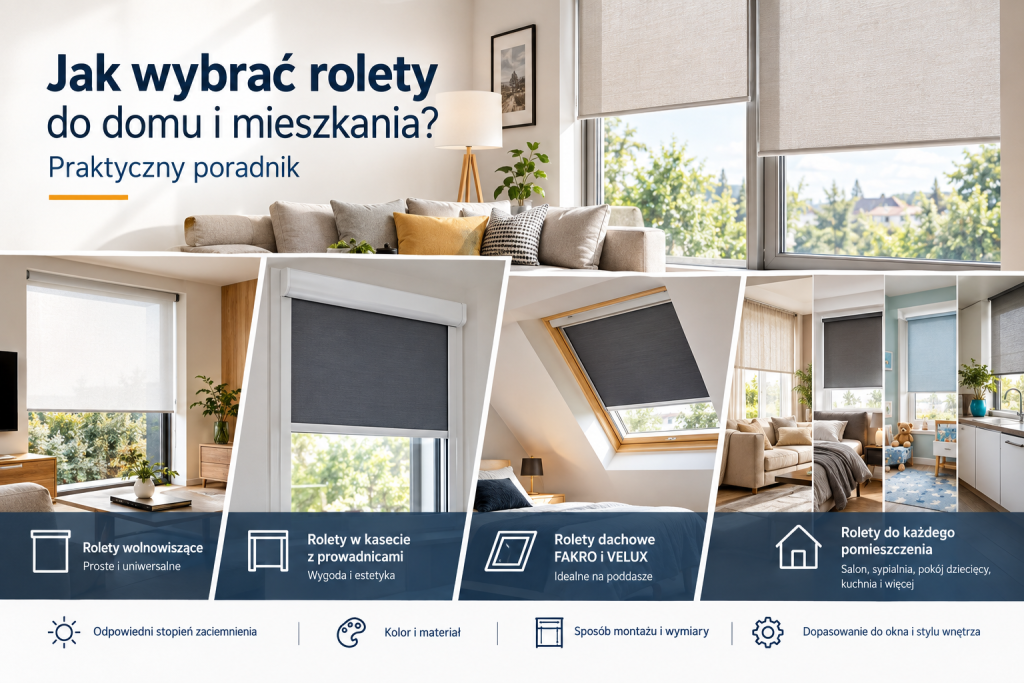 Jak wybrać rolety do domu i mieszkania
